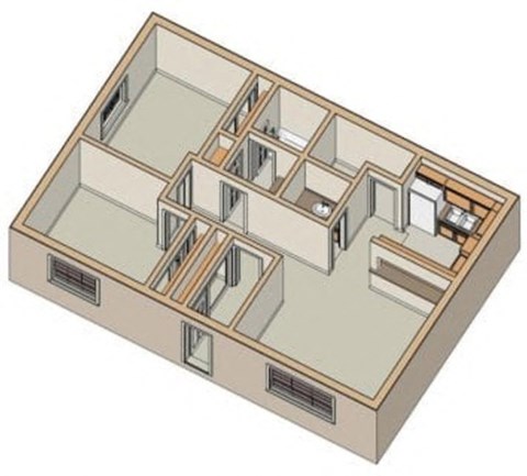 a drawing of a floor plan of a house